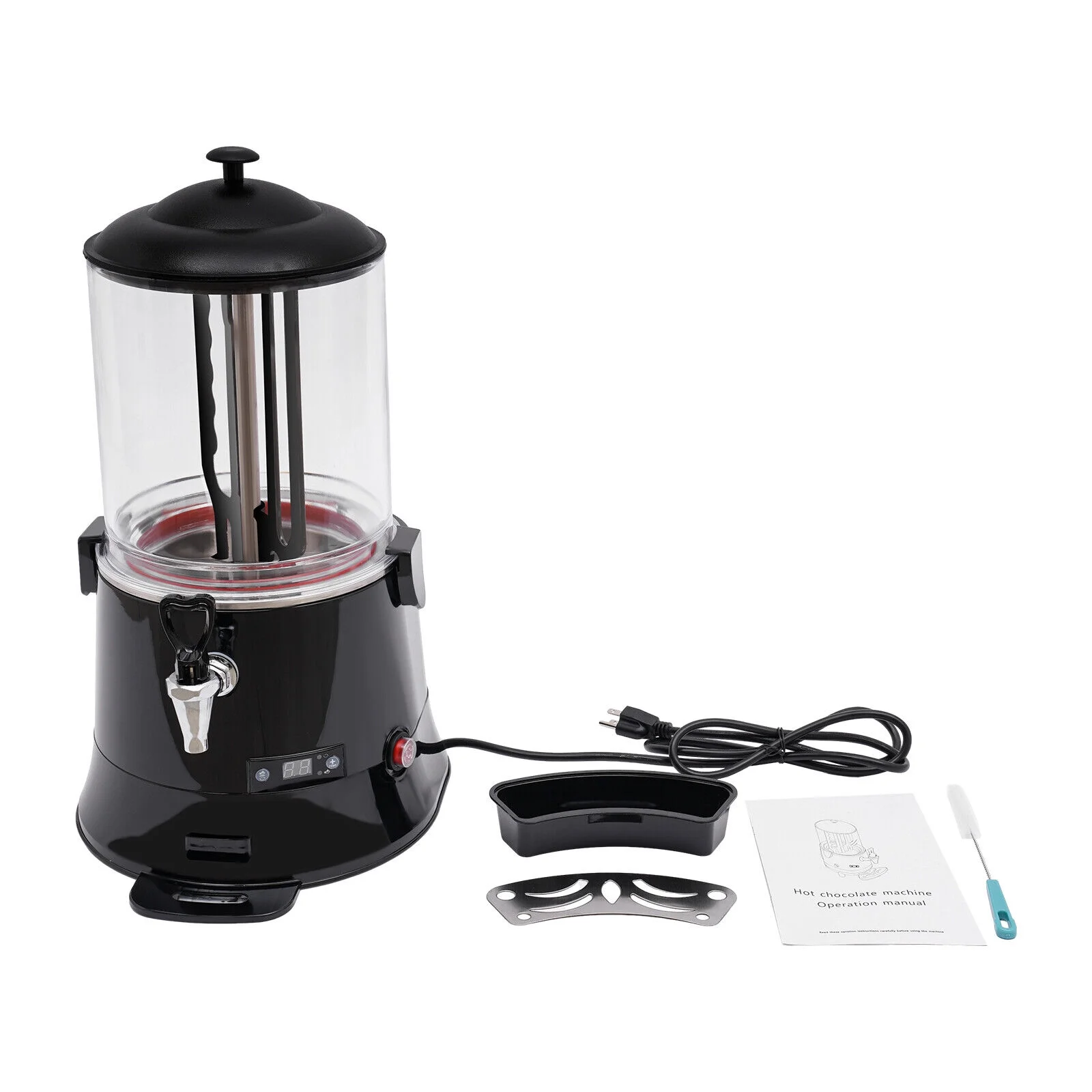 Commercial Hot Chocolate Dispenser Cocoa Milk Heating Beverage Dispenser 10L Water Dispenser