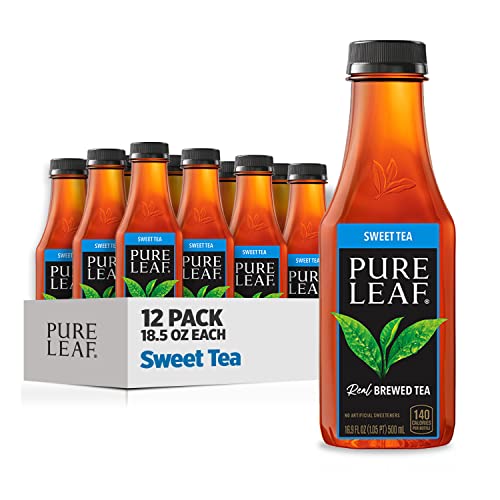 Pure Leaf Iced Tea, Zero Sugar Sweet Tea, 18.5 Fl Oz Bottles (Pack of 12)