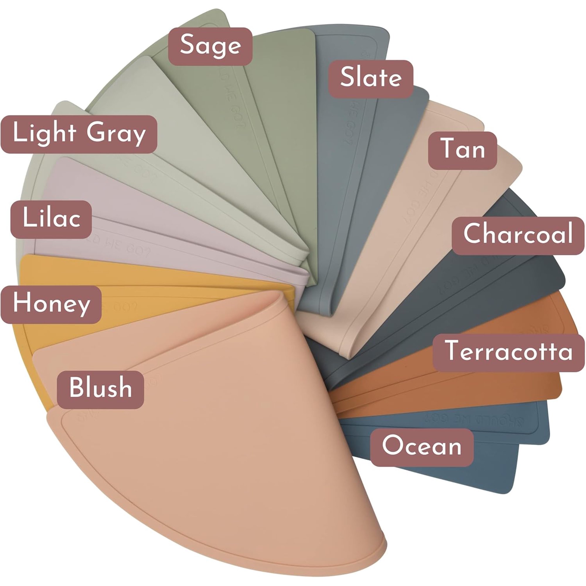 Waterproof Silicone Pet Feeding Mat - Non-Slip, Spill-Proof, Easy-to-Clean, Raised Edge Design, 21" x 10.5", Medium-Sage Green