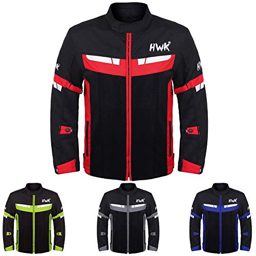 HWK Mesh Motorcycle Jacket Riding Air Motorbike Jacket Biker CE Armored Breathable