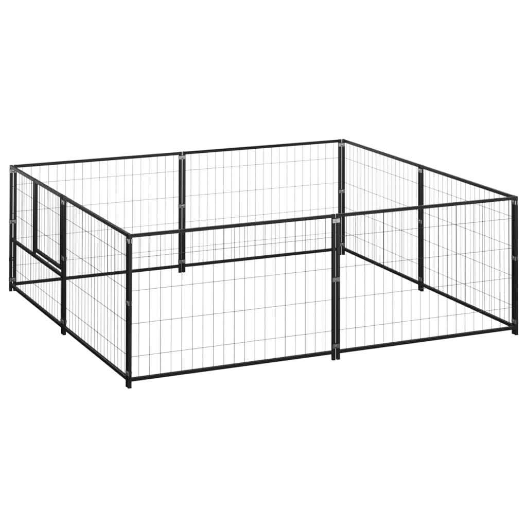 vidaXL Dog Kennel Silver Steel - Pet Supplies online store