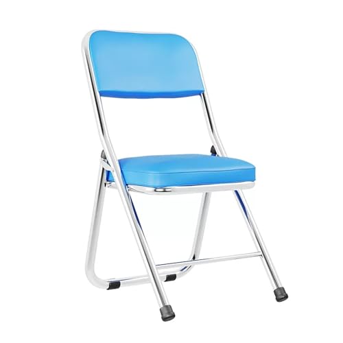 Folding Chairs with Padded Seats - Folding Chairs with Cushion, Metal Folding Chair Space Saving for Office, Outdoor, Indoor, Dining, Party(Color:Purple)