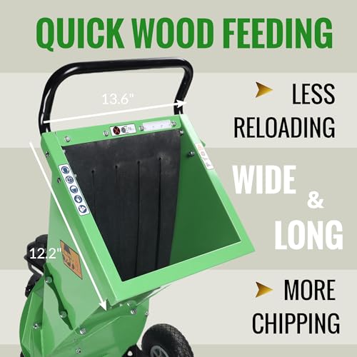 S3 Wood Chipper Shredder, 7HP 212cc Gas Powered Heavy Duty, 3