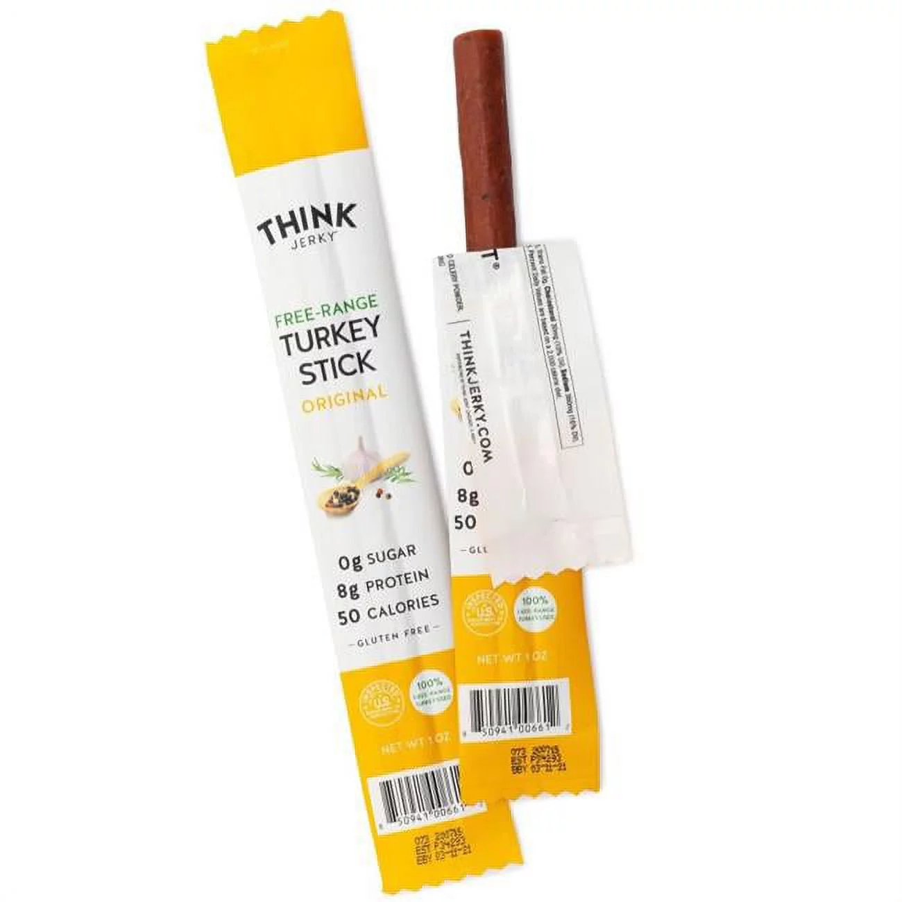 Think Jerky 399624 1 oz Original Turkey Stick - Pack of 20