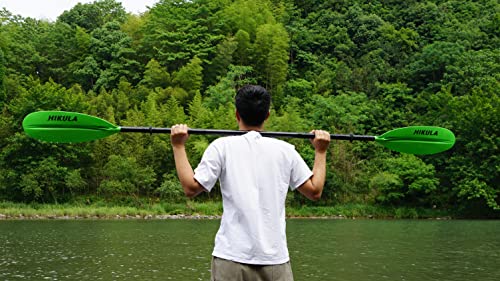 Kayak Paddle 4 Pieces Aluminum Shaft and PP Blade Floating 86.6in/220cm, 90.5inch/230cm Lightweight Oars