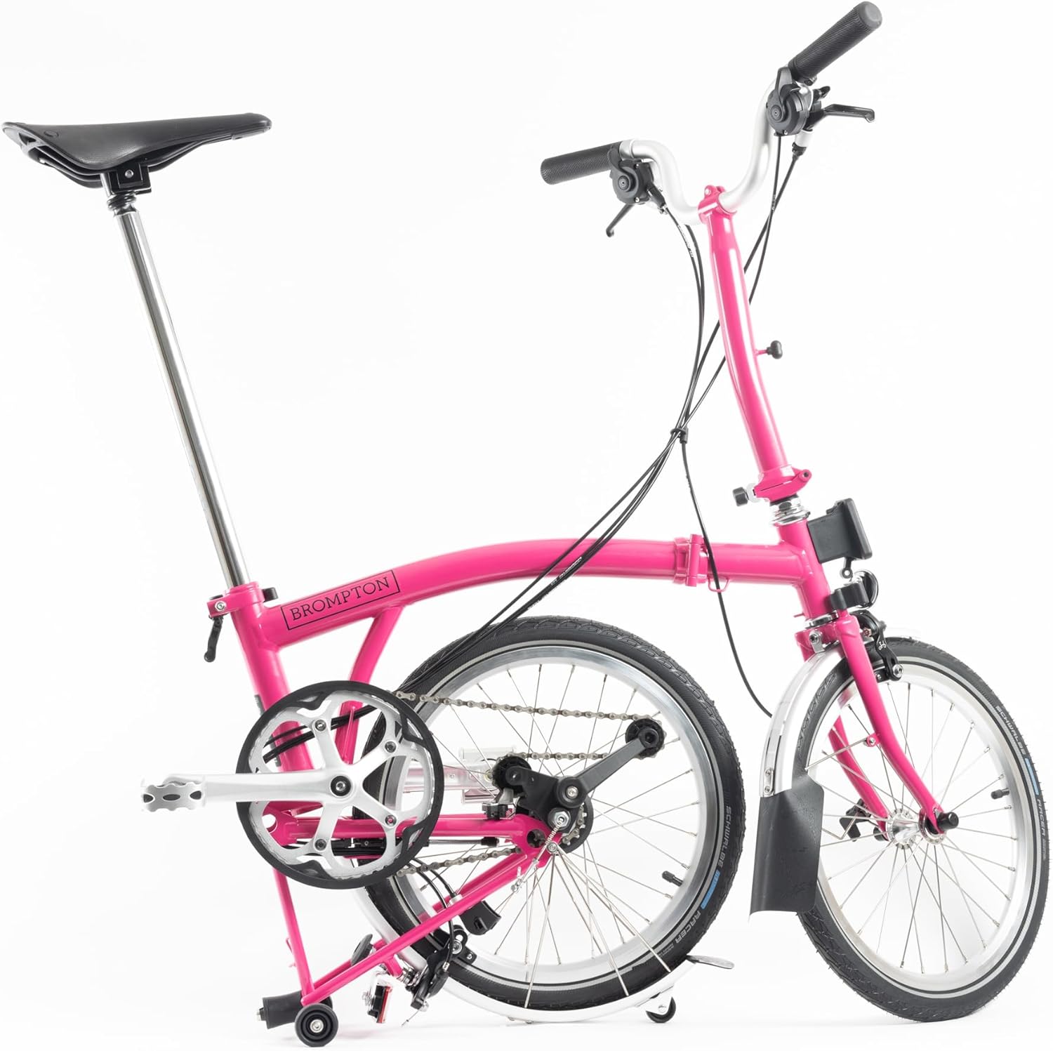 Brompton C Line 6 Speed Folding Bike - Hot Pink