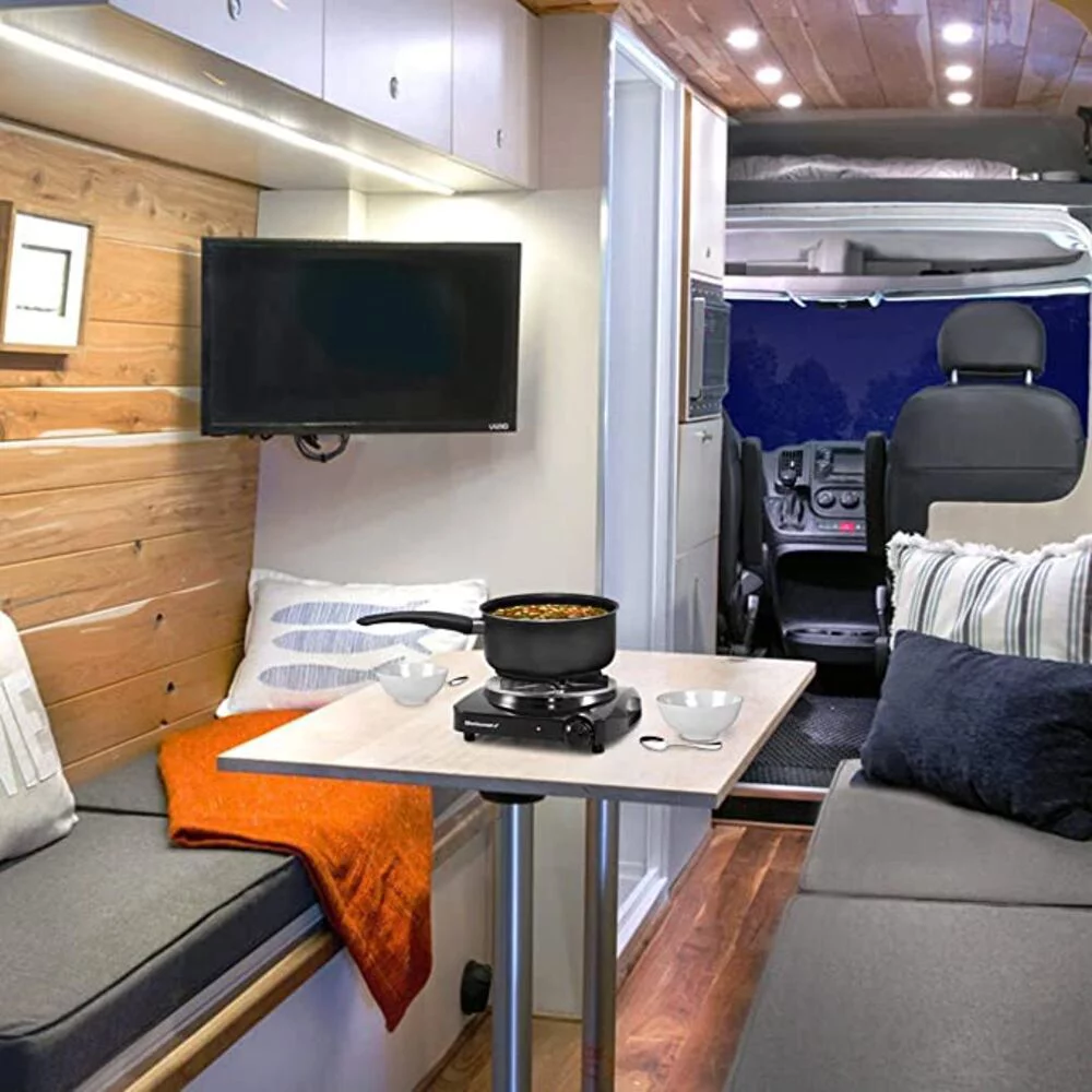 Elite Gourmet Single Coiled Electric Burner Hot Plate, Black