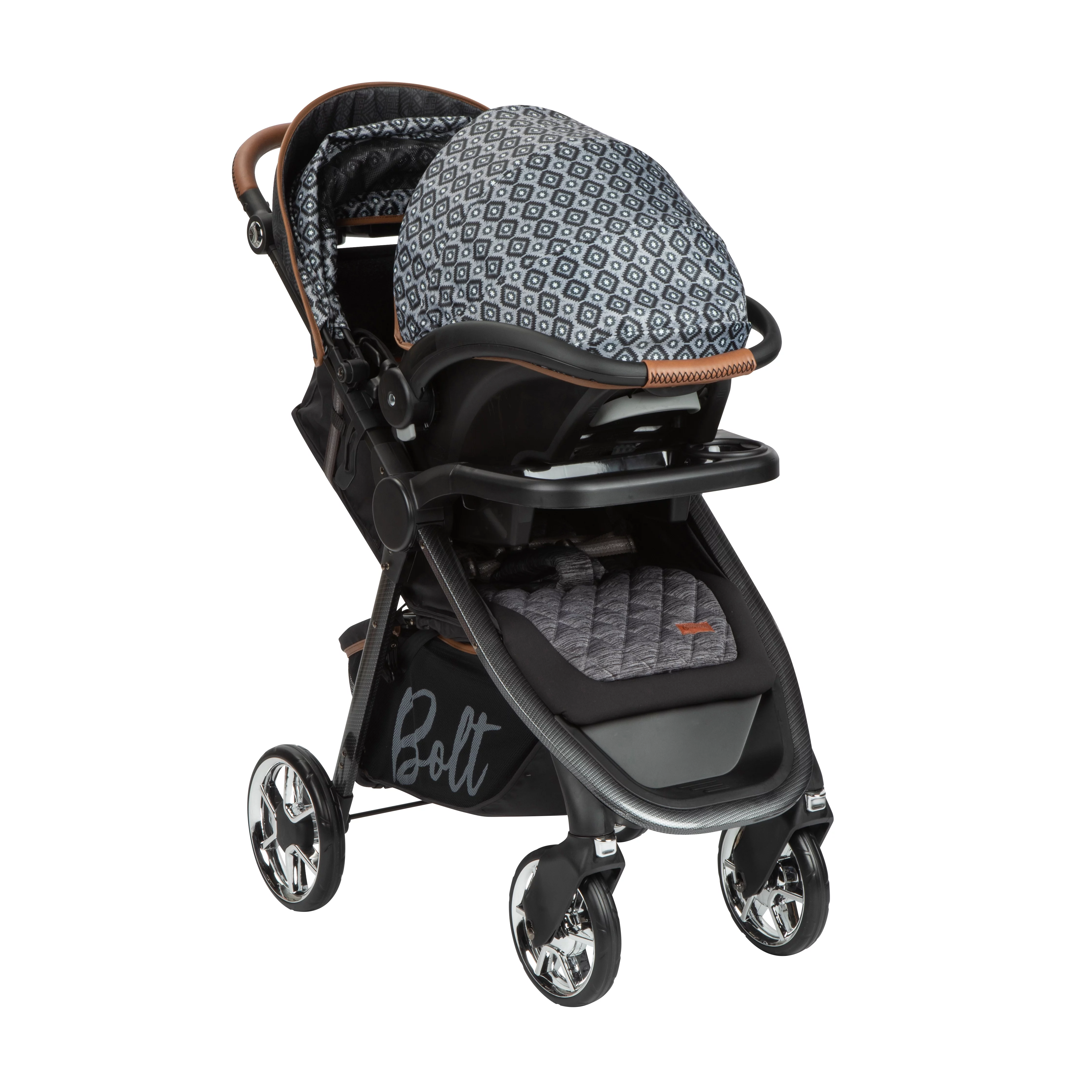 Monbebe Bolt Travel System Stroller and Infant Car Seat, Urban Boho