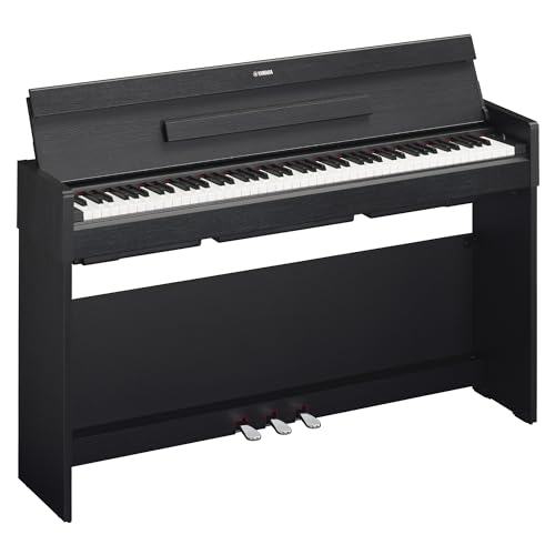 Yamaha Arius, 88-Key Weighted Action Digital Beginner and Intermediate Players, Dynamic Response, Grand Piano Sound, 3-Pedal Unit, Upright Design, Bench Included, Dark Rosewood (YDP105R)