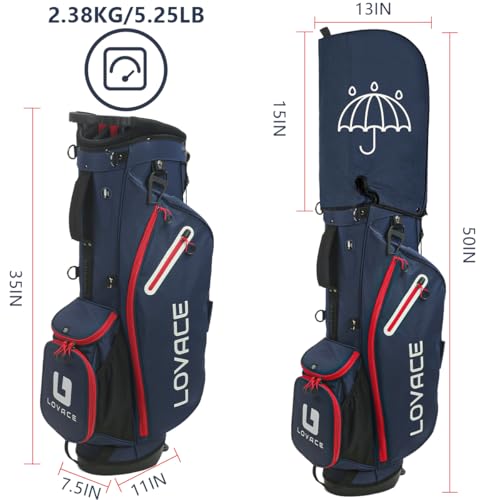 14-Way Golf Stand Bag, Lightweight Golf Bag with Stand for Men and Women