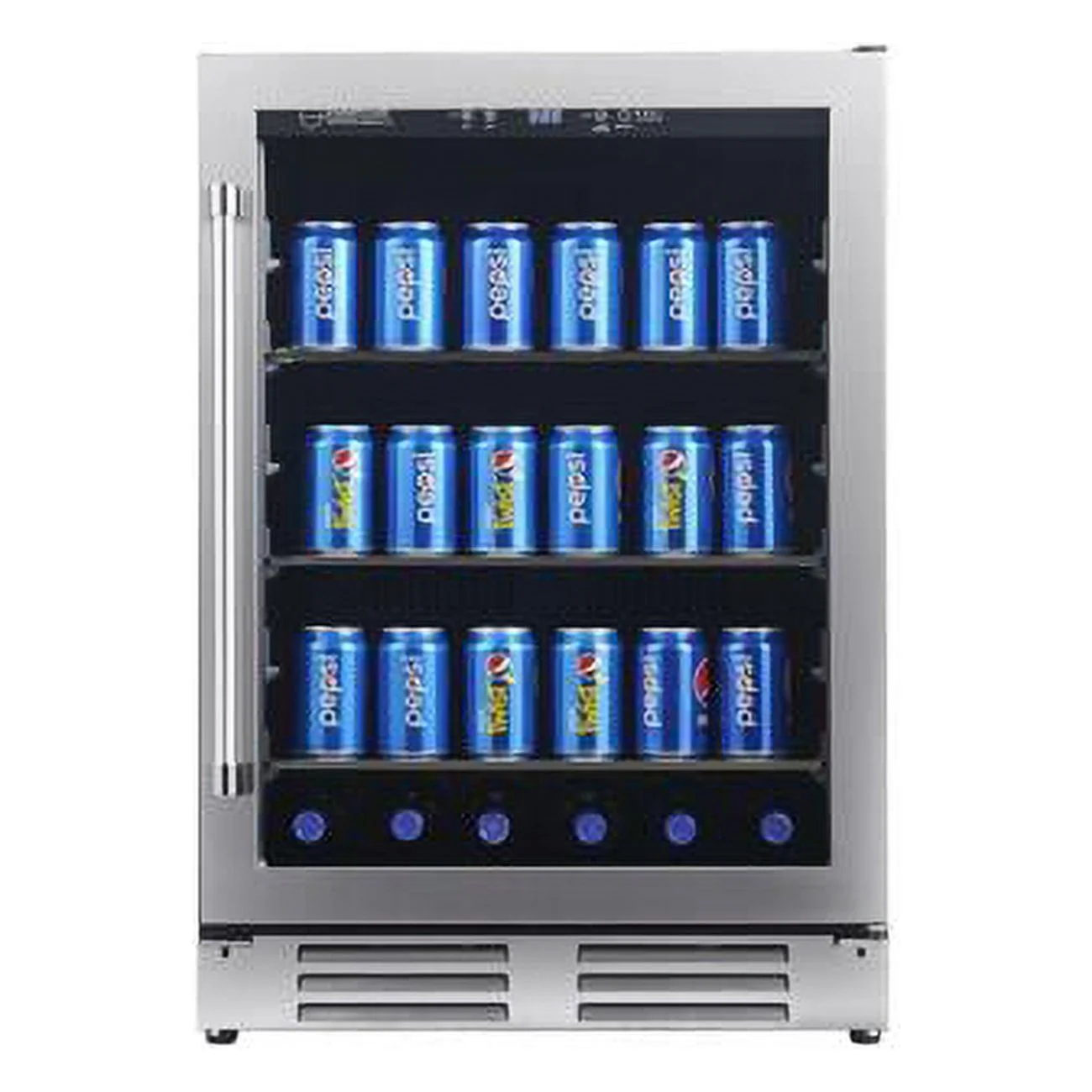 Equator Advanced Appliances  Equator 4.76cf 108 Cans Beverage Refrigerator Built-In/Freestanding in Stainless