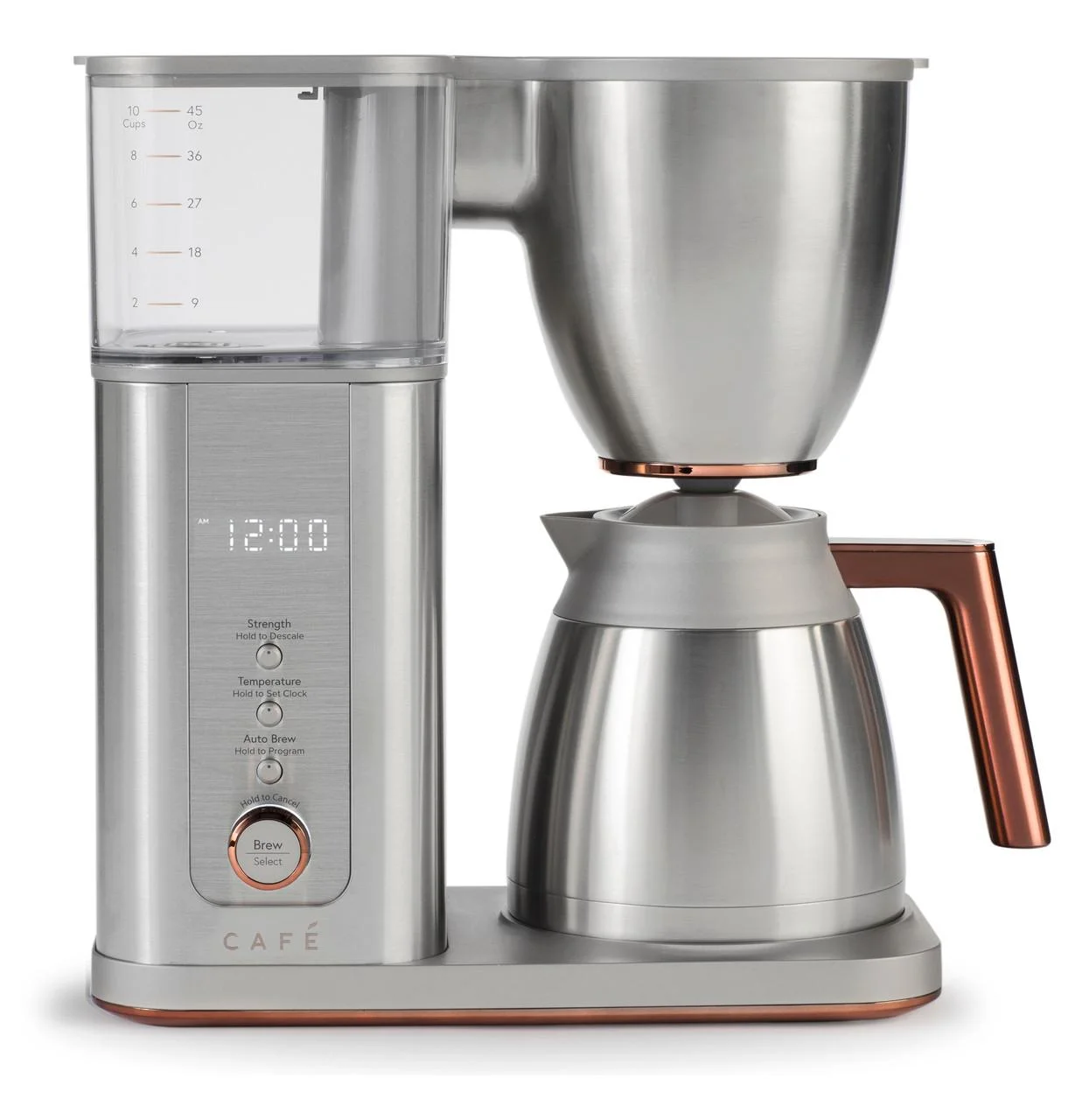 Caf - Drip 10-Cup Coffee Maker with WiFi - Brushed Stainless