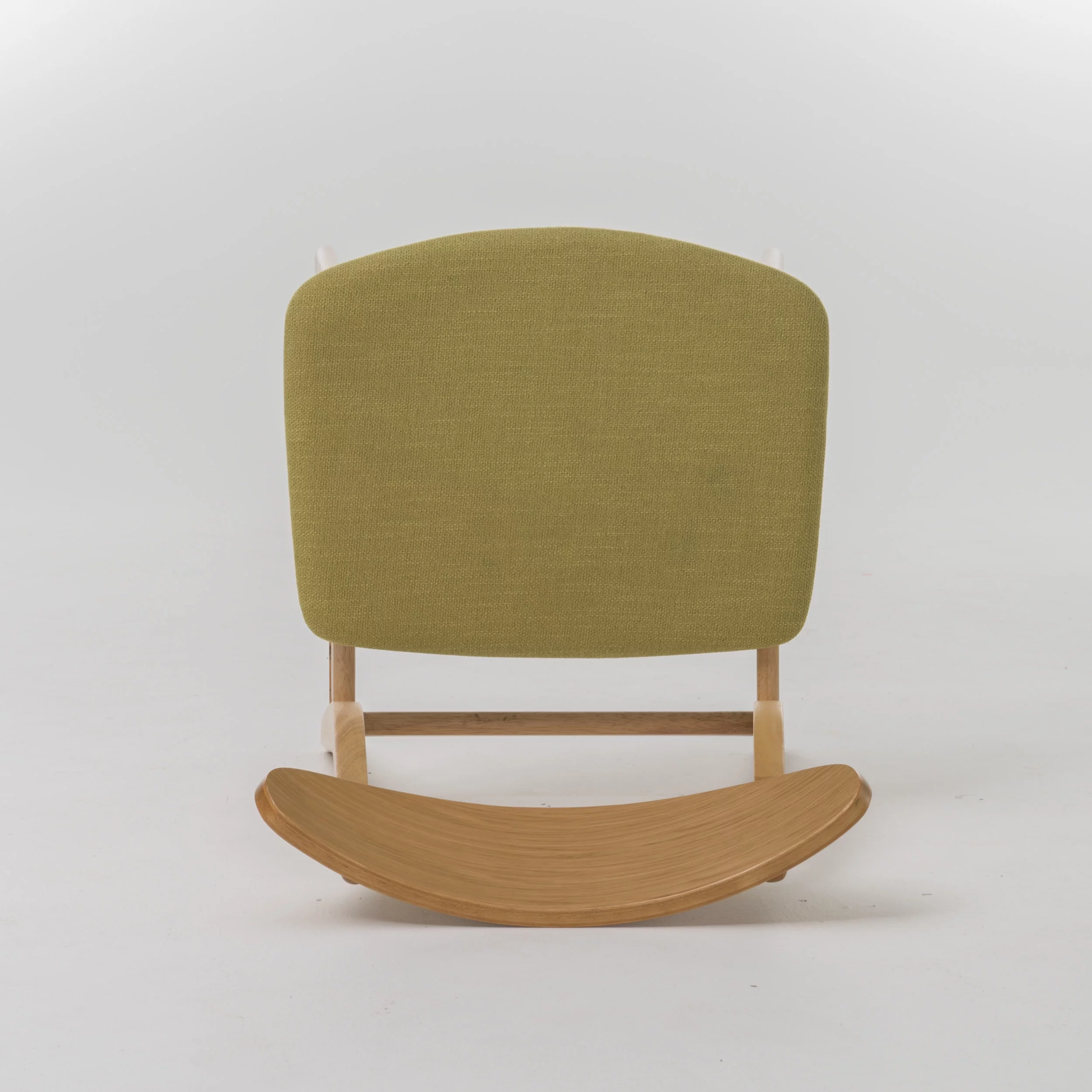 Lagom Ava Mid Century Modern Fabric Dining Chairs, Set of 2, Green Tea