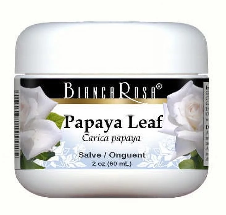 Bianca Rosa Papaya Leaf - Hand and Body Salve Ointment, (2 oz, 1-Pack, Zin: 512806)