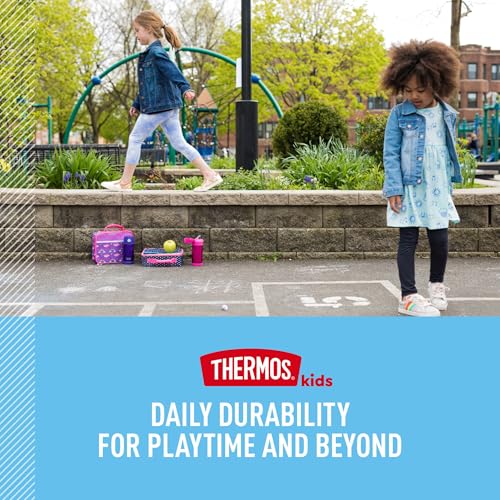 THERMOS FUNTAINER 16 Ounce Stainless Steel Vacuum Insulated Bottle with Wide Spout Lid, Apricot