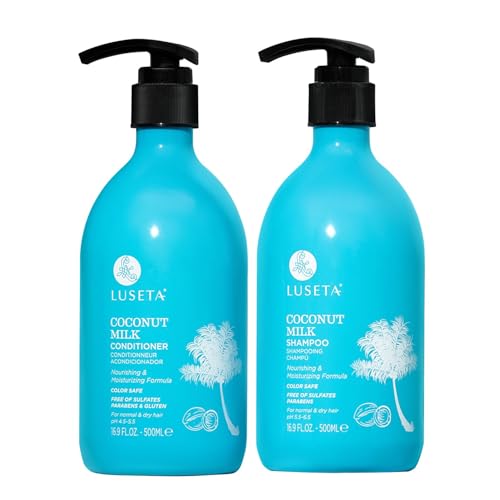 Luseta Manuka Honey Shampoo & Conditioner Set Hydrating and Moisturizing for Dry, Damaged and Dull Hair Restores Shine & Softness and Sulfate-Free 16.9oz*2