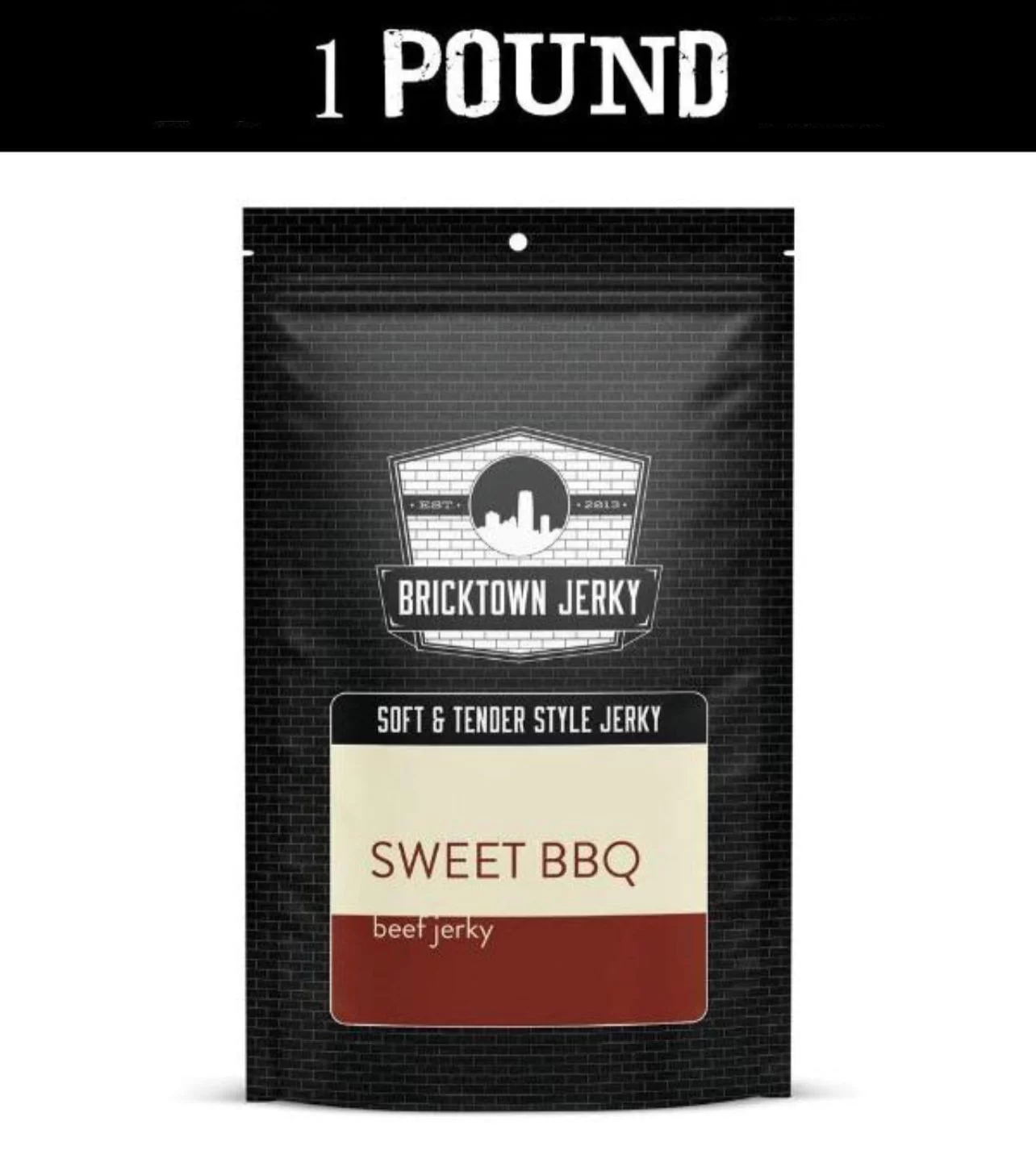Soft and Tender Style Beef Jerky - Sweet BBQ - 1 Pound