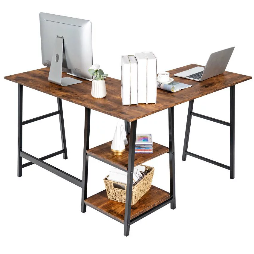 Rustic Home Office Corner Desk - 46.3 | Upgrade Workspace