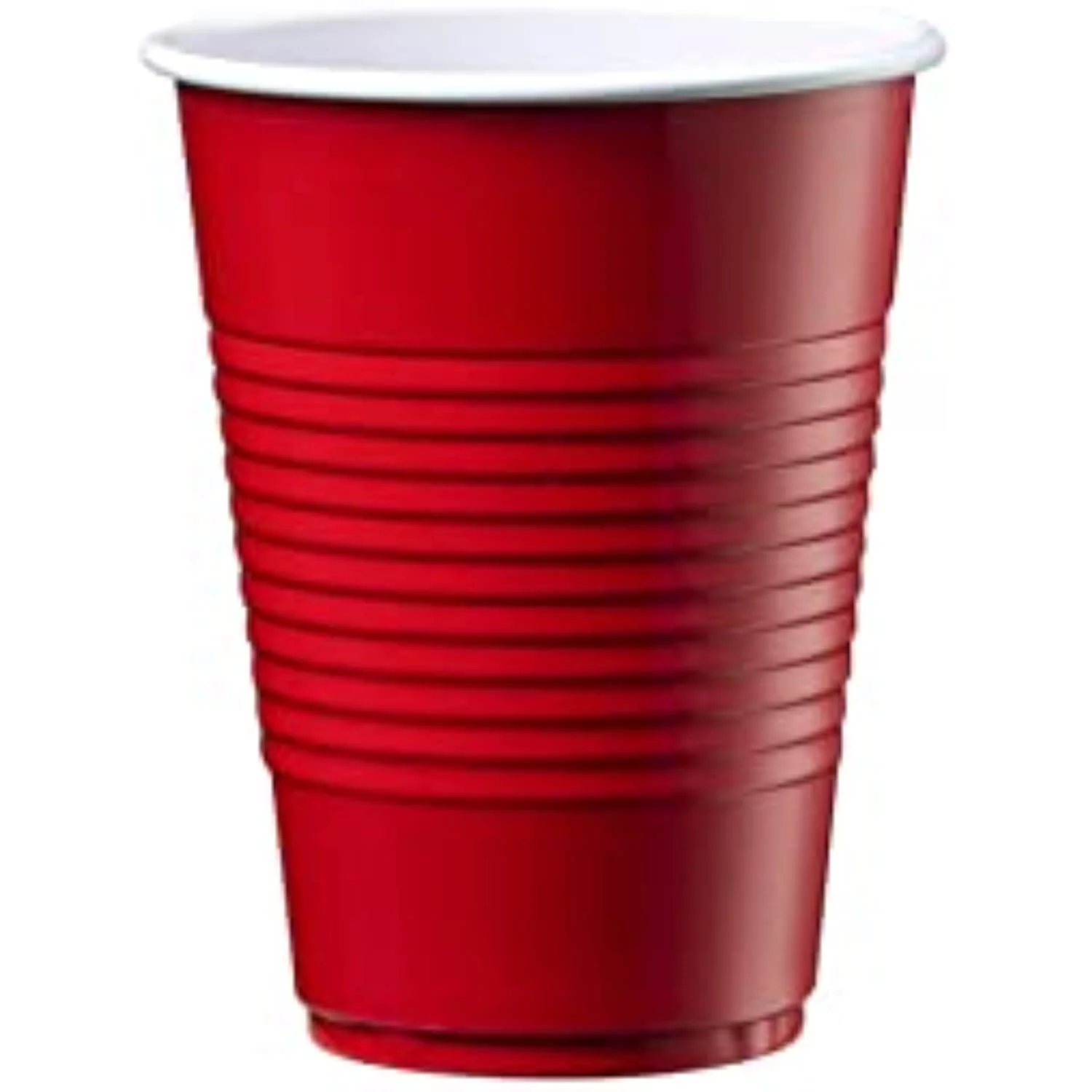 Disposable Party Plastic Cups [9 Oz.] Red Drinking Cups (Red - 240 Count)