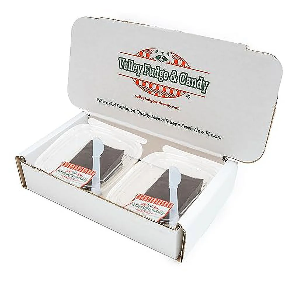 Valley Fudge, Dark Chocolate, Artisan Fudge, Real Butter, Gourmet Candy, One Pound Package