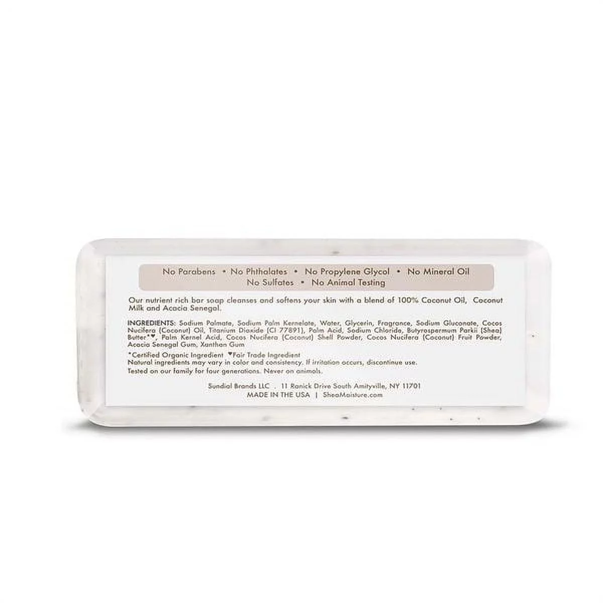 Shea Moisture 100 Virgin Coconut Oil Soap, 8 Oz., Pack of 6