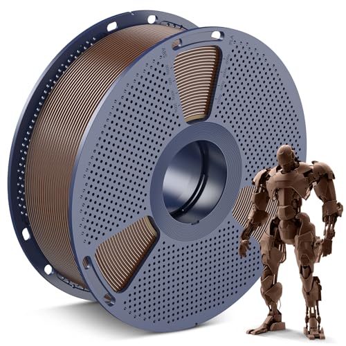 SUNLU 4kg PLA 3D Printer Filament Bundle, Neatly Wound PLA Filament 1.75mm ±0.02mm, Individually Vacuum Packed, 4kg in Total, 1kg per Spool, 4 Pack, 4000g, 4Black