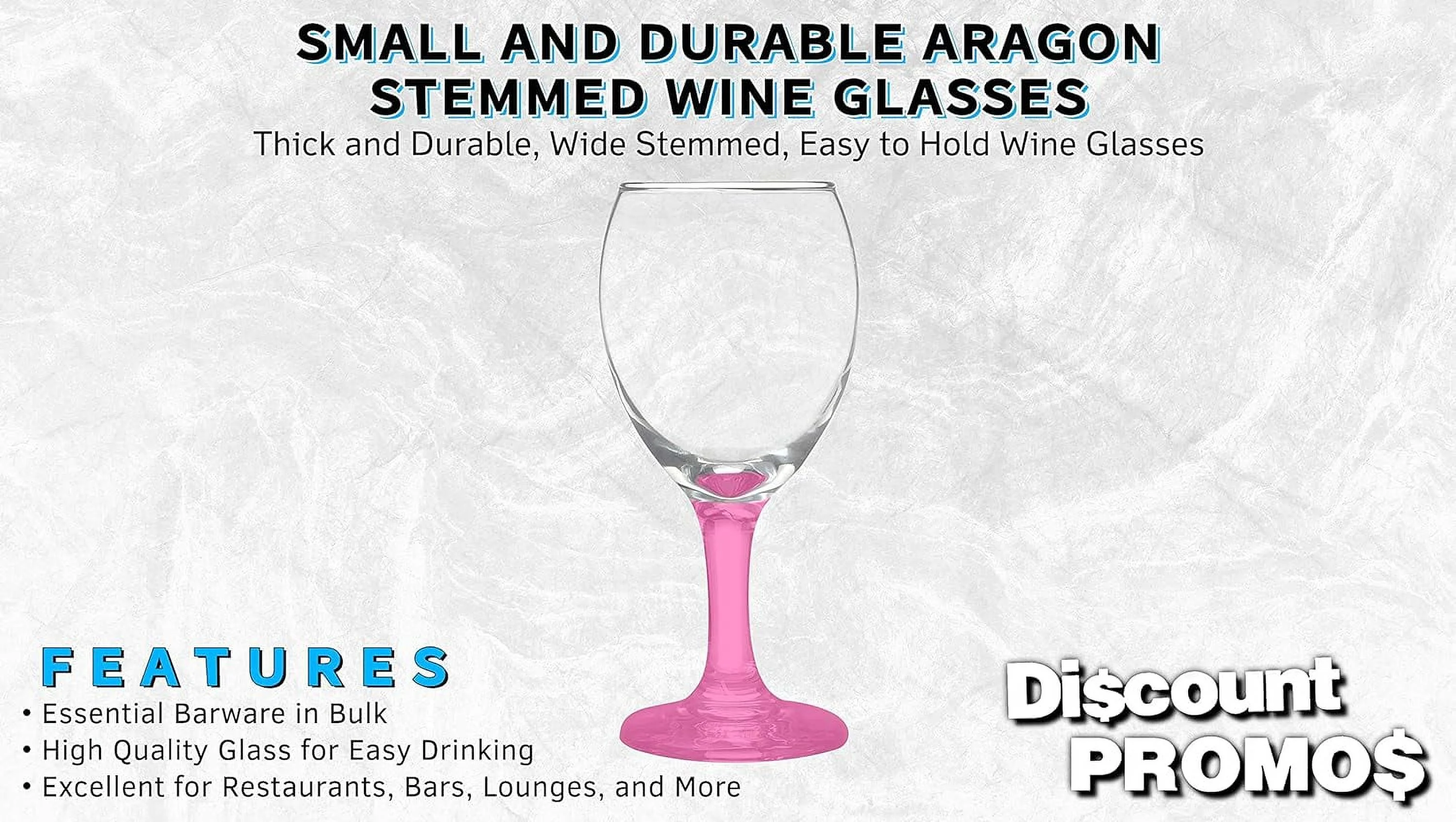 10 Aragon Wine Glasses Set, 8.5 Oz. - High Standard, Made -