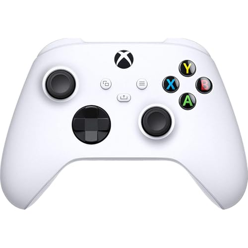 Microsoft RRS-00001 Xbox Series S 512 GB SSD All Digital, Disc-Free Gaming Console, White with Dual Controller (White & Carbon Black) Bundle with 3 YR CPS Enhanced Protection Pack