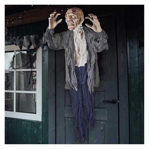 Holiday Decoration Halloween Hanging Zombie and Groundbreaker Decoration for The Best Halloween Decorations Zombie Outdoor Prop with Flowing Robe Halloween Decorations