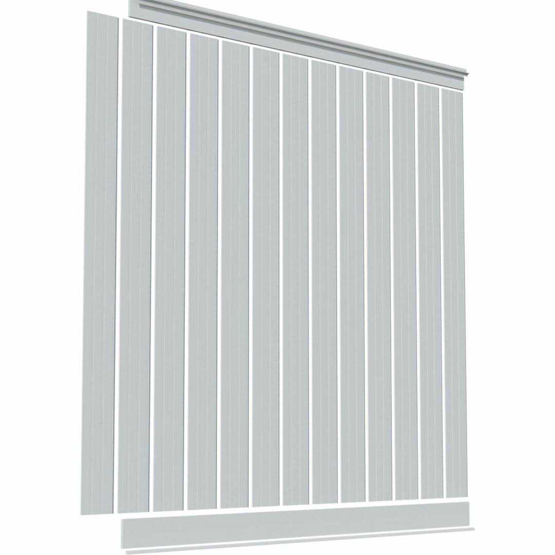 Ekena Millwork Deluxe Beadboard 8′ Length PVC Wainscoting Kit