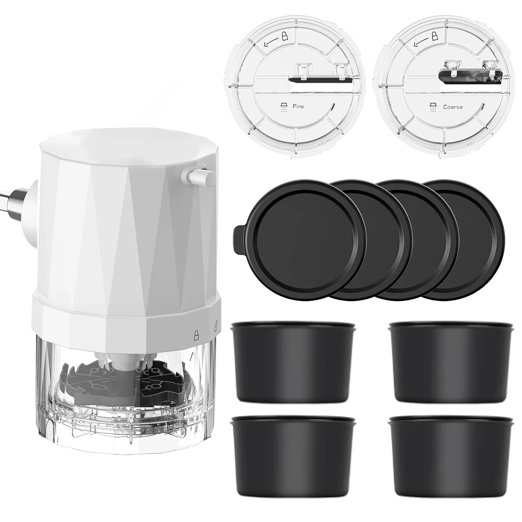 KITOART Shaved Ice Attachment for KitchenAid Stand Mixer,Shaved Ice and Snow Cone Attachment for KitchenAid with 4 Ice Cube Molds with Lid, Fine and Coarse Blades