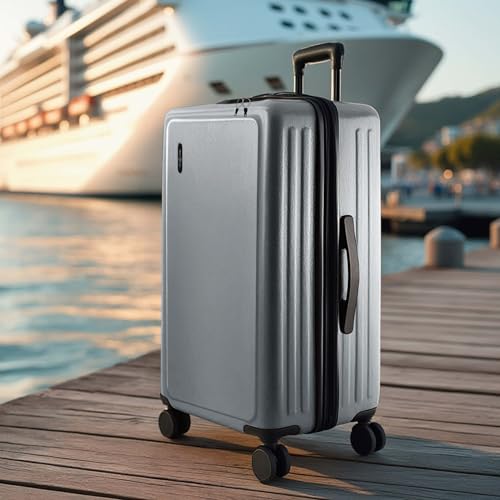 22 Inch Carry On Luggage 22x14x9 Airline Approved, Carry On Suitcase with Wheels, Hard-shell Carry-on Luggage, Durable Luggage Carry-On, Black Small Suitcase with Cosmetic Case