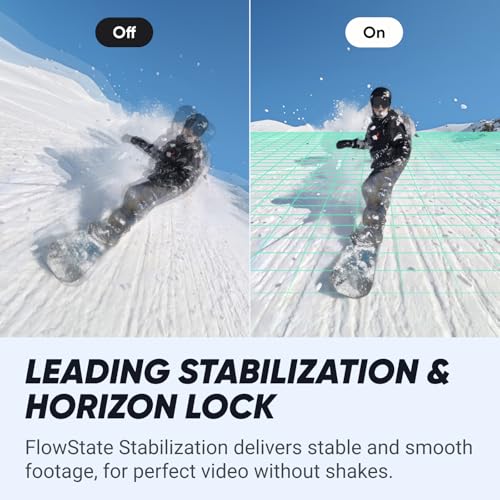 Insta360 X4 Standard Bundle - Waterproof 8K 360 Action Camera, 4K Wide-Angle Video, Invisible Selfie Stick Effect, Removable Lens Guards, 135 Min Battery Life, AI Editing, Stabilization