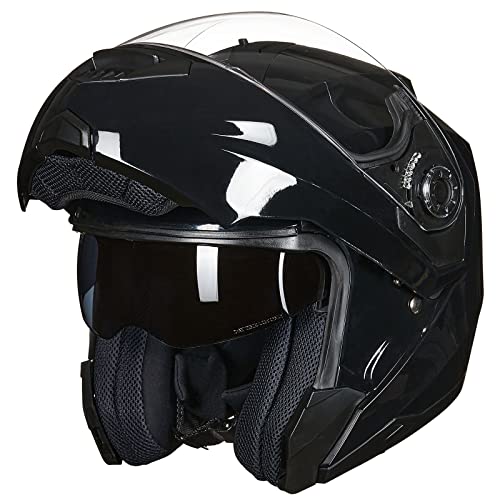 ILM Motorcycle Helmets for Adults Dual Visor Enlarged Air Vents Modular Full Face Cascos para Motos Men Women DOT Model DP998