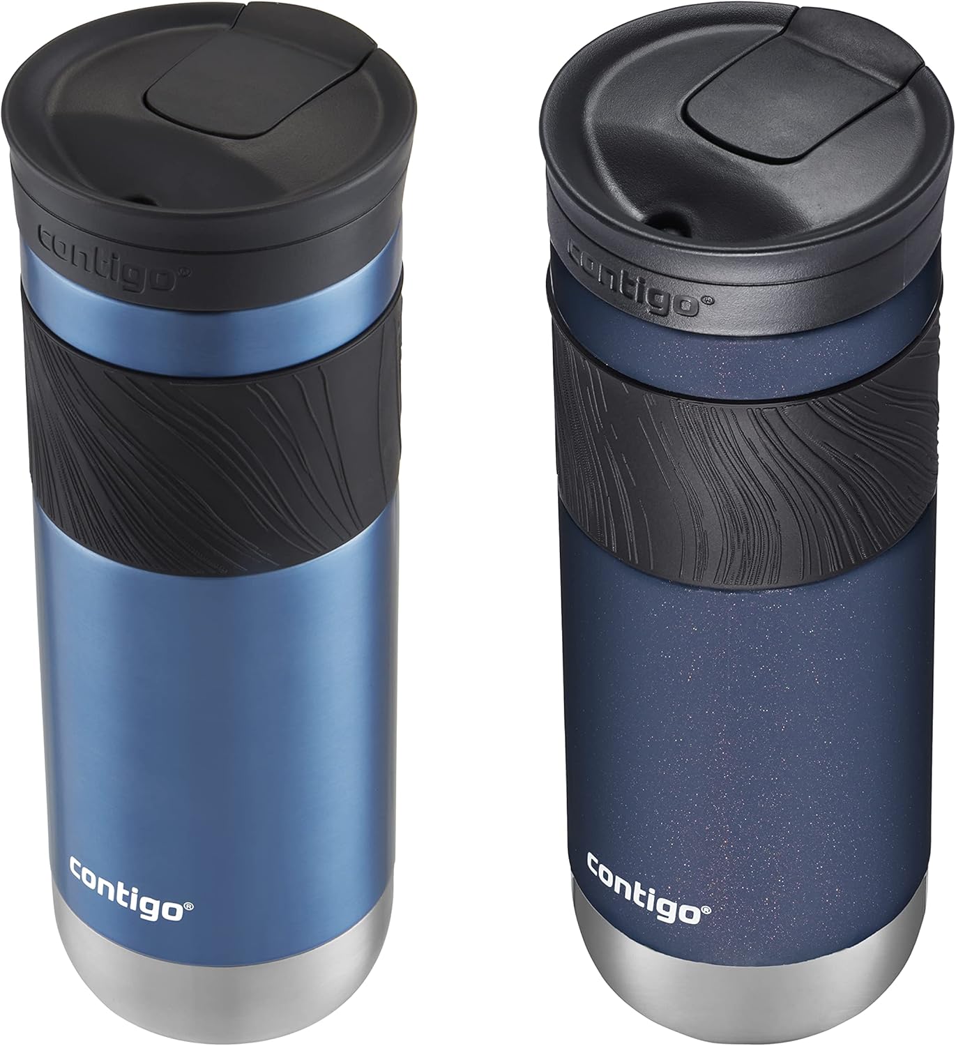 Contigo 20oz Vacuum-Insulated Stainless Steel Leak-Proof Travel Mug & Jackson Chill 2.0 Vacuum-Insulated Stainless Steel Water Bottle, Secure Lid Technology