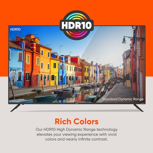 ONN 50-Inch Class 4K Ultra HD LED Smart TV HDR (2160p) Resolution, 60 Hz Refresh Rate, DLED Display, Wireless Streaming, 100012585 (Renewed)