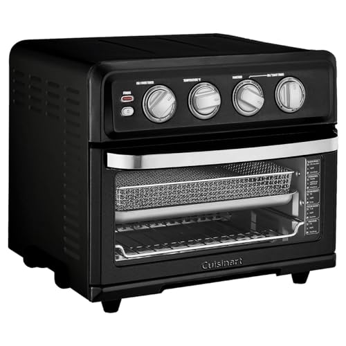 Cuisinart Air Fryer + Convection Toaster Oven, 8-1 Oven with Bake, Grill, Broil & Warm Options, Stainless Steel, TOA-70