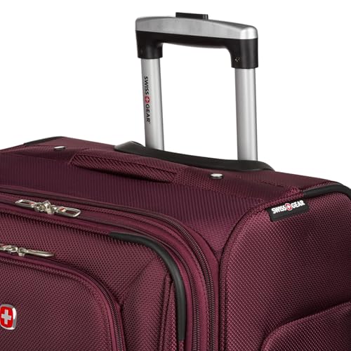SwissGear Sion Softside Expandable Luggage, Black, Checked-Large 29-Inch