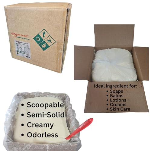 Essential Depot Beef Tallow - 50 lbs - Grass Fed - Non-GMO - Free from Lactose-Gluten-Glutamate-BSE - Custom Food Grade Poly Bag Inside a Corrugated box