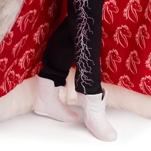 Barbie The Movie Collectible Ken Doll Wearing Big Faux Fur Coat and Black Fringe Vest with Bandana