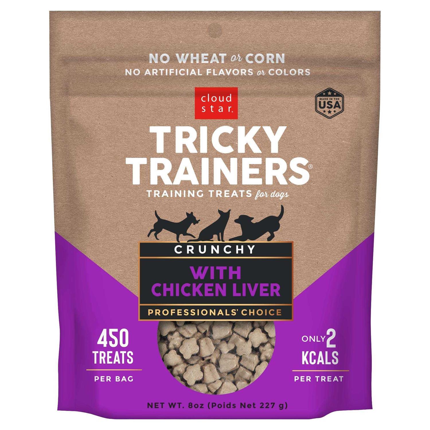 Cloud Star Crunchy Liver Tricky Trainers Dog Treats - Pet Supplies online store