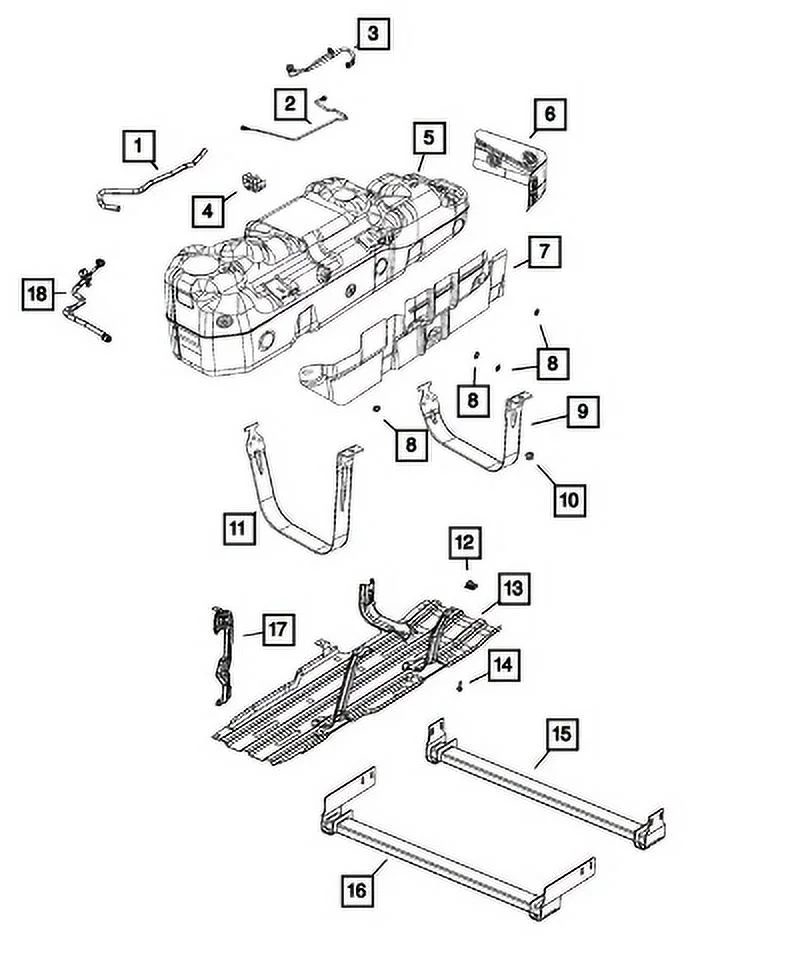 New Genuine Mopar Tank Fuel 2019-2024 OE 68584761AA