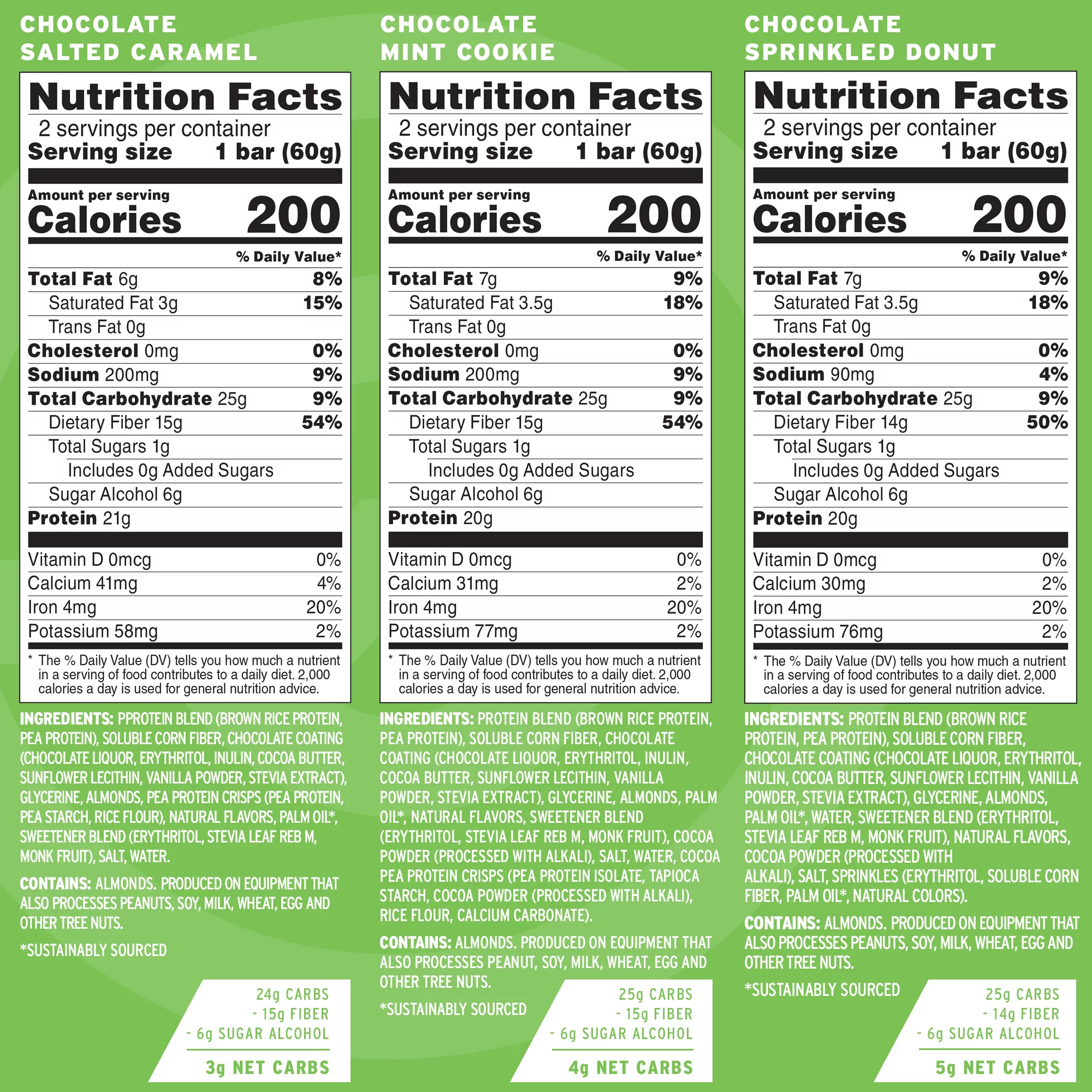 No Cow Dipped Protein Bars, Sampler Pack, Box of 12