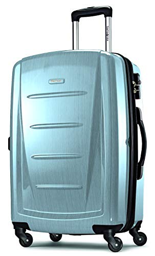 Samsonite Winfield 2 Hardside Expandable Luggage with Spinner Wheels, Brushed Anthracite, Checked-Large 28-Inch