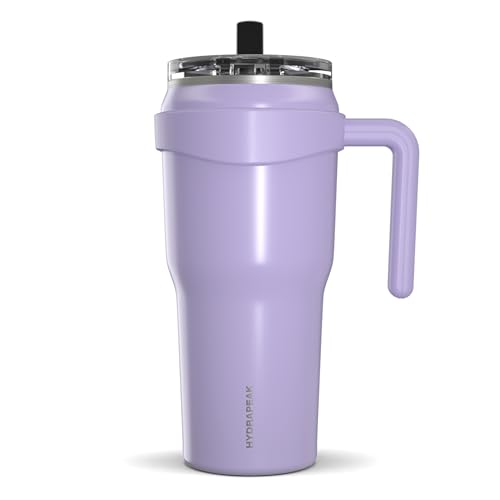 Hydrapeak Roadster 40oz Stainless Steel Tumbler Double Wall Vacuum Insulated Water Bottle With Handle And 2 in 1 Straw Lid (Aqua)