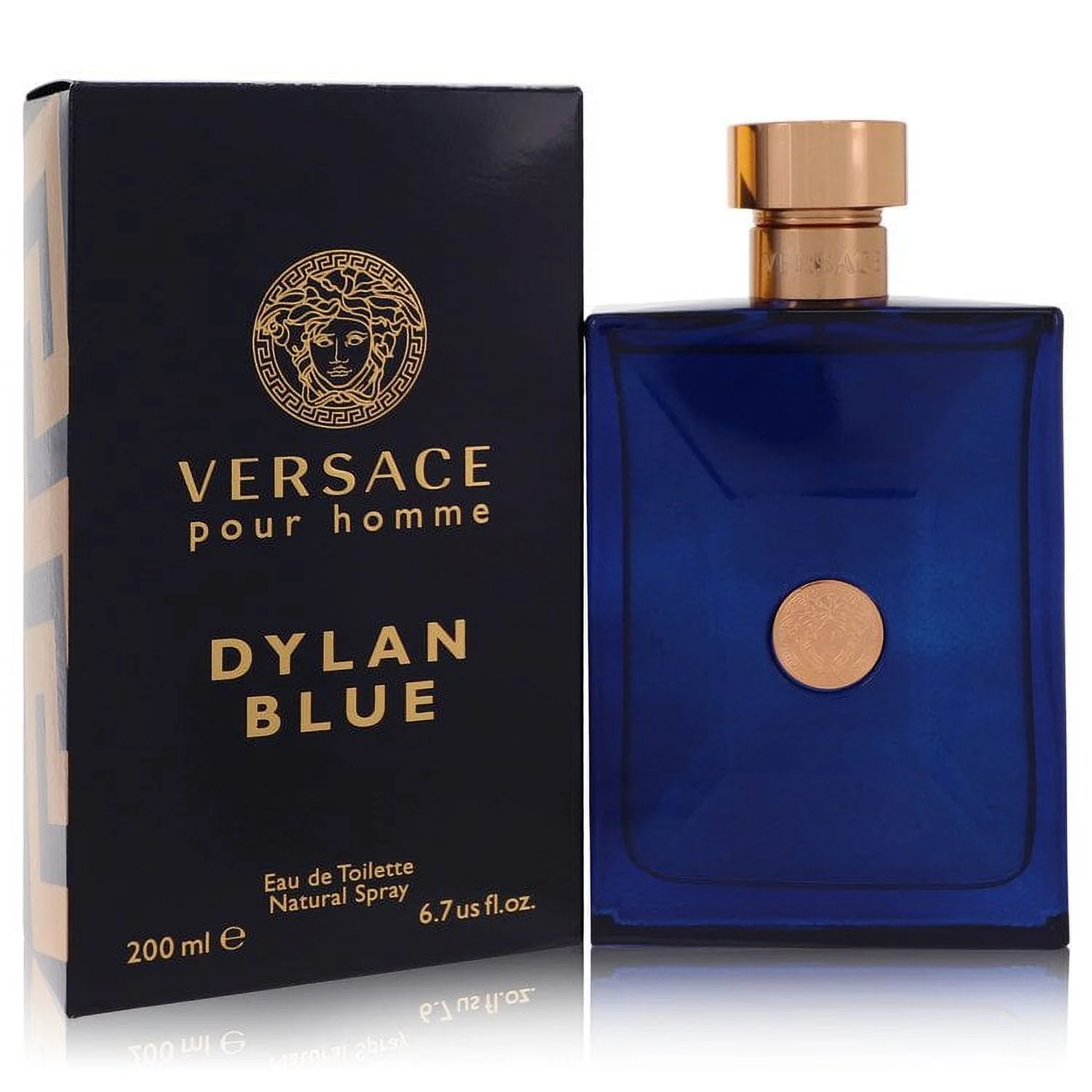 Versace Pour Homme Dylan Blue by Versace Eau De Toilette Colognes Spray 6.7 oz For Men
