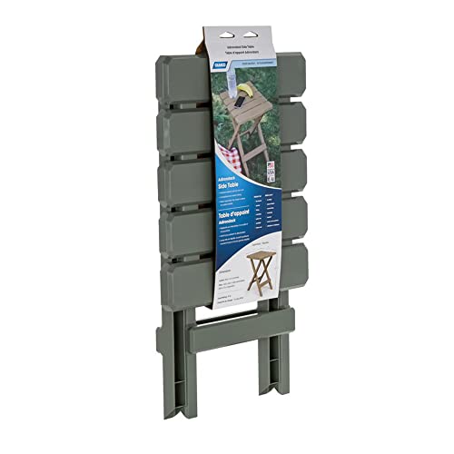 Camco 21045 Small Quick-Folding Adirondack Table, Plastic, Taupe