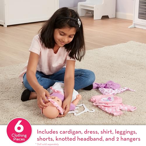 Melissa & Doug Mine to Love Mix & Match Fashion Doll Clothes for 12”-18” Dolls (6 pcs)