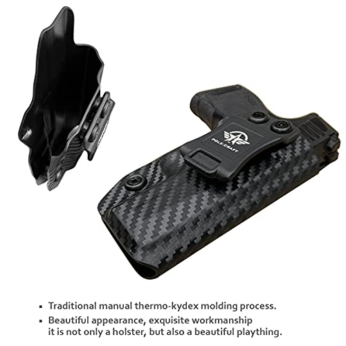 Sig P365 Holster IWB Kydex Custom Fit: Sig Sauer P365 / P365 SAS / P365 X Pistol - Inside Waistband - Adj. Cant Retention - Cover Mag-Button - No Wear - No Jitter