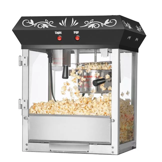 Great Northern Popcorn 83-DT5641 6111 Black Foundation Top Popcorn Popper Machine - 4 oz